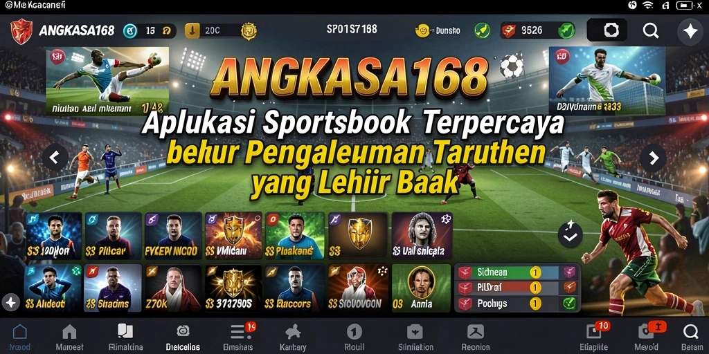 Tampilan antarmuka menarik dan gameplay sportsbook yang seru.