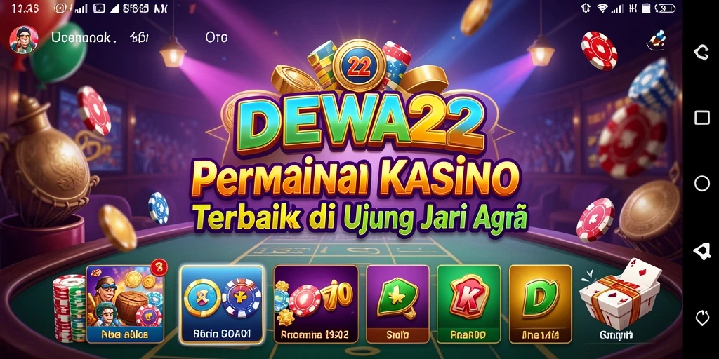 Screenshot dari gameplay menarik DEWA22 dalam suasana Kasino.