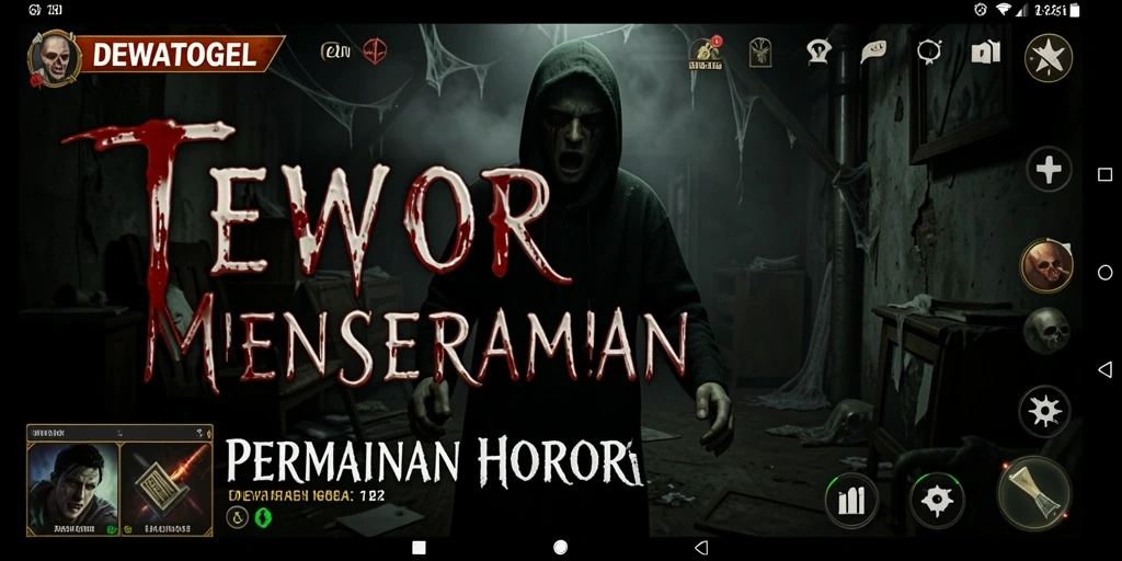 Gameplay horor DEWATOGEL yang menegangkan dan mencekam.