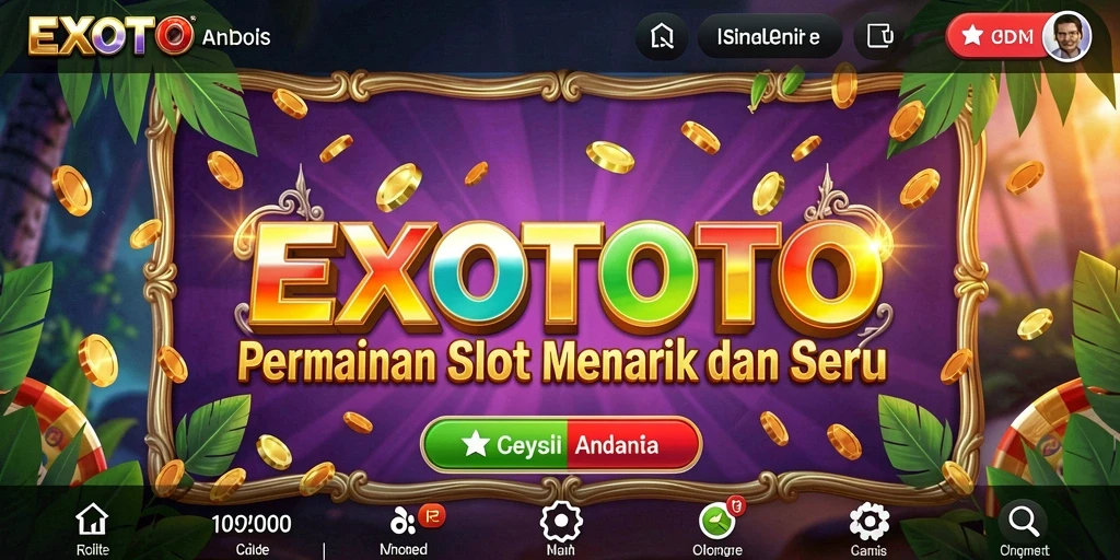 Screenshot EXOTOTO menampilkan gameplay seru dengan efek visual yang menarik.