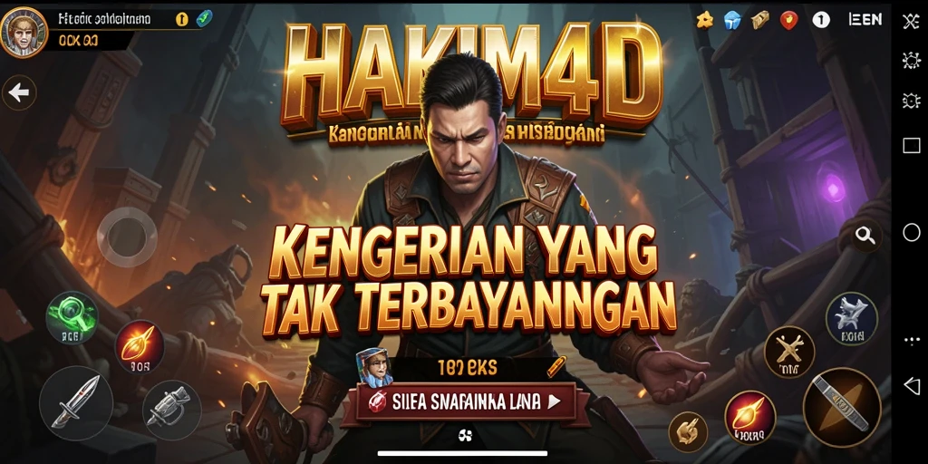 Screenshot gameplay HAKIM4D dengan suasana menyeramkan.