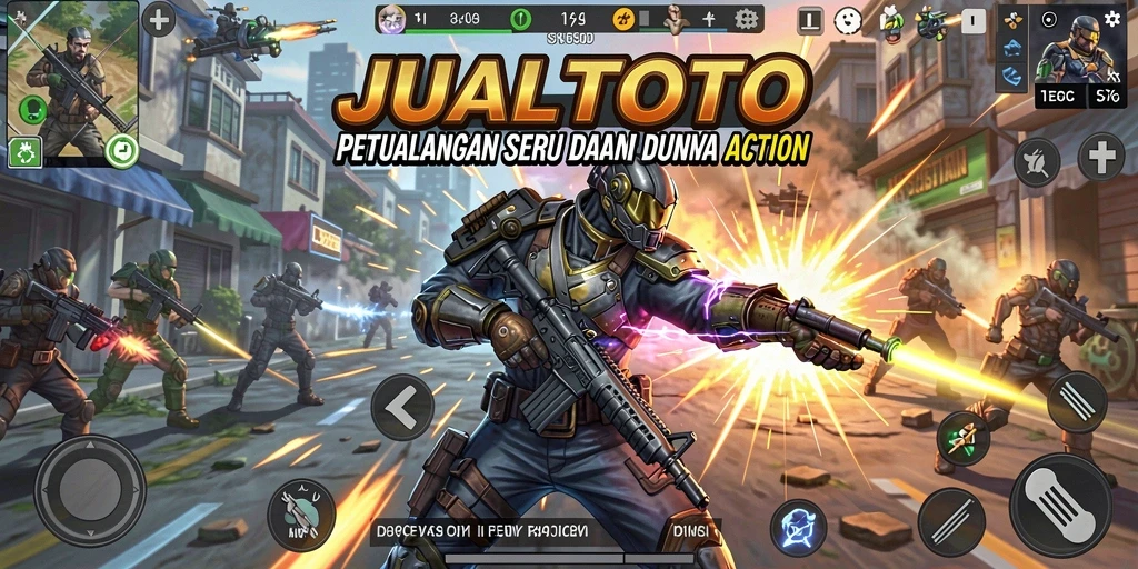 Tangkapan layar gameplay <strong>JUALTOTO</strong> menunjukkan aksi seru dan menegangkan saat bertarung.