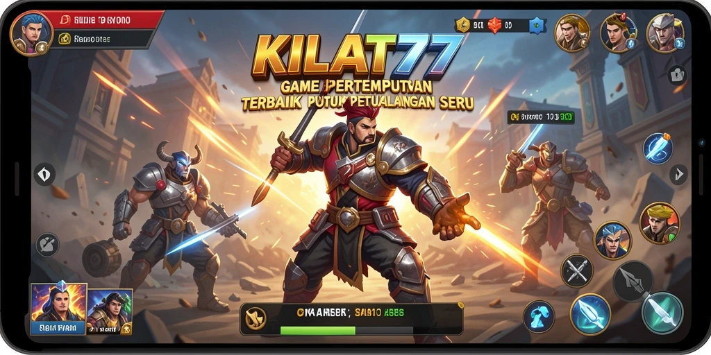 Screenshot gameplay KILAT77 yang menunjukkan aksi seru dalam pertempuran Battle Royale.