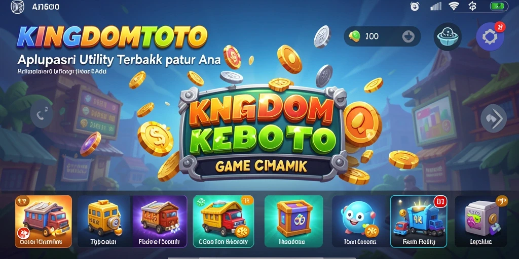 Tampilan antarmuka aplikasi KINGDOMTOTO yang intuitif.