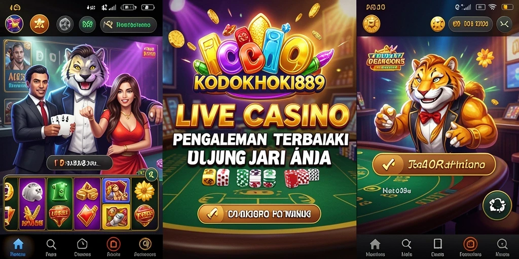 Tampilan menarik dari gameplay Live Casino KODOKHOKI889.
