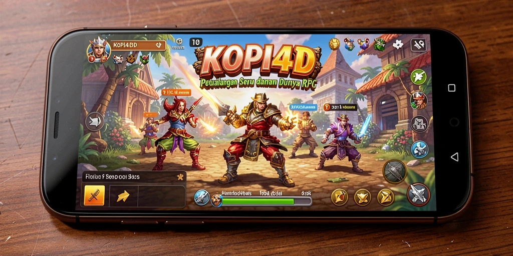 Gameplay KOPI4D yang menakjubkan dalam petualangan RPG.