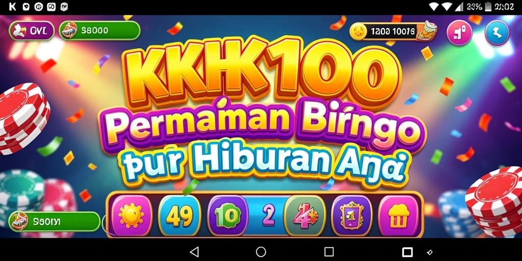 Screenshot gameplay KPK100 menampilkan keseruan bermain Bingo dengan teman.