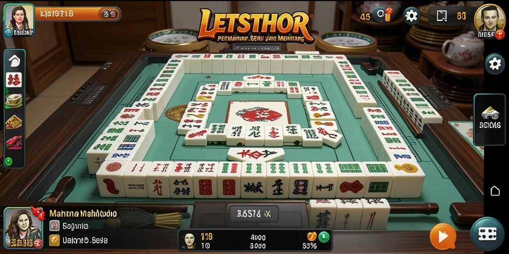 Gameplay Mahjong yang menarik dan penuh strategi.