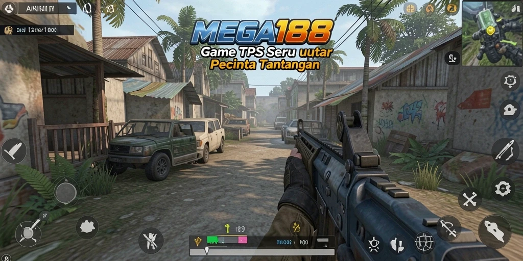 Screenshot teaser gameplay seru MEGA188 dengan level aksi mendebarkan.