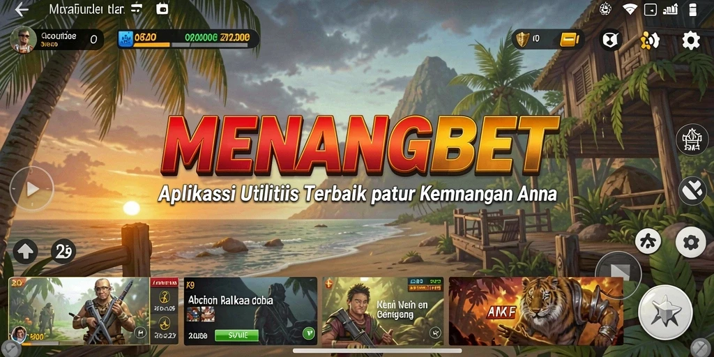 Tampilan utama MENANGBET dengan fitur analisis permainan yang intuitif.