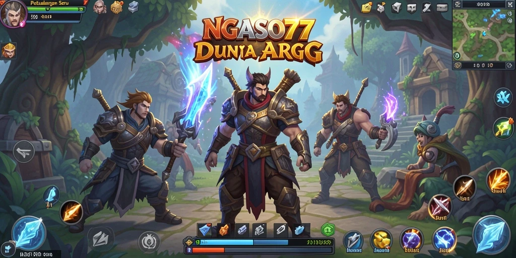 Screenshot menampilkan aksi pertarungan seru dalam NGASO77.