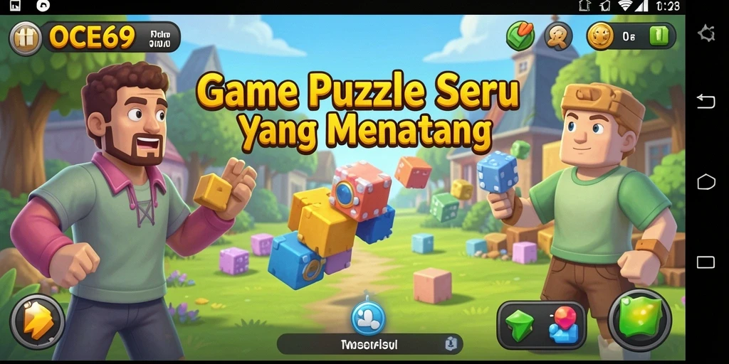 Tampilan gameplay menarik dari OCE69 yang penuh tantangan puzzle.