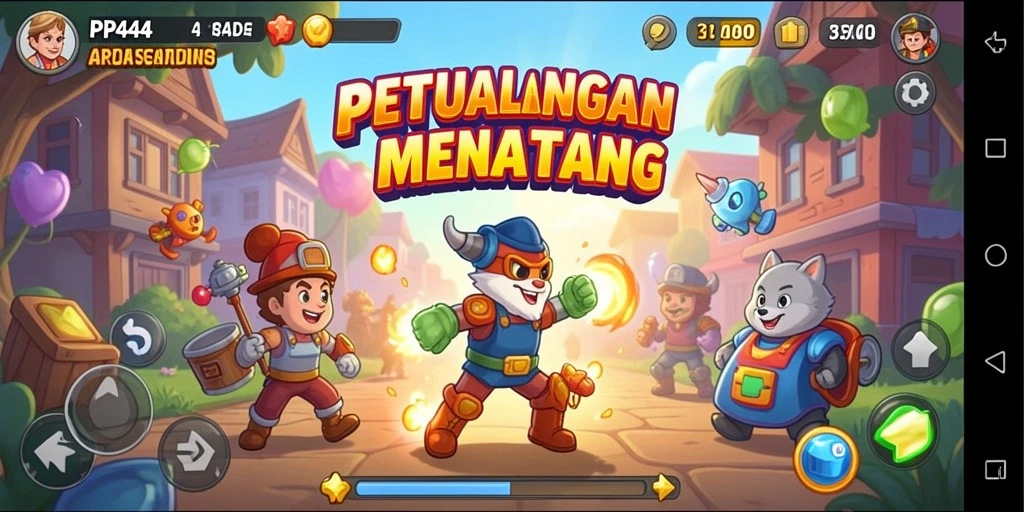 Tampilan gameplay PP444 yang penuh aksi dan tantangan.