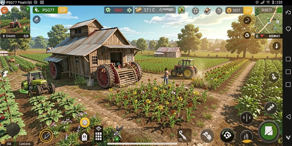 Gameplay yang menarik dengan bertani dan mengelola lahan.
