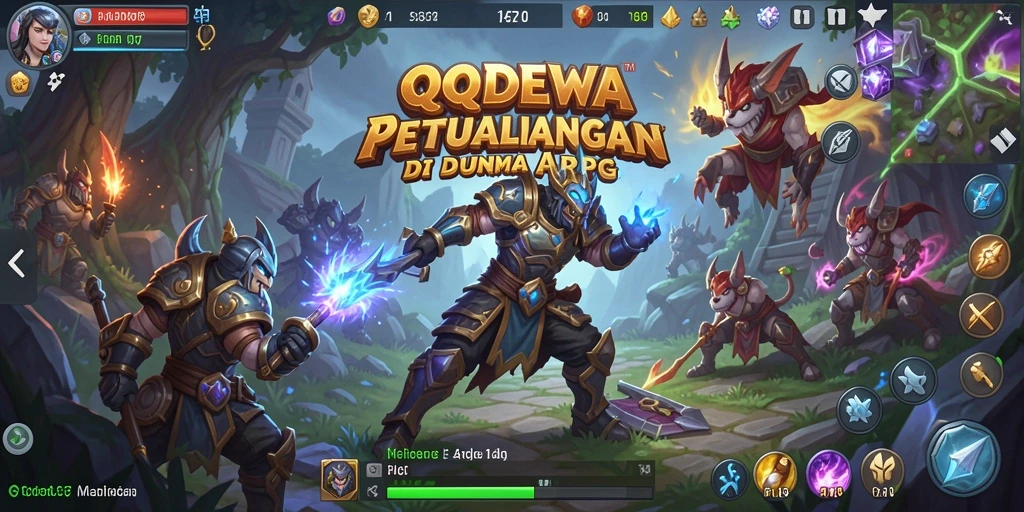 Tangkapan layar permainan QQDEWA yang menampilkan aksi ARPG yang mendebarkan.