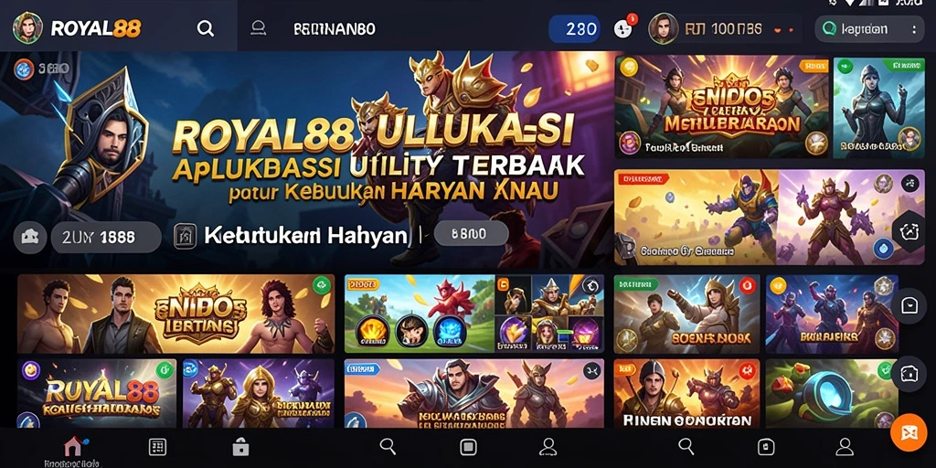 Tampilan antarmuka intuitif dari ROYAL88 untuk pengelolaan Utility yang lebih baik.
