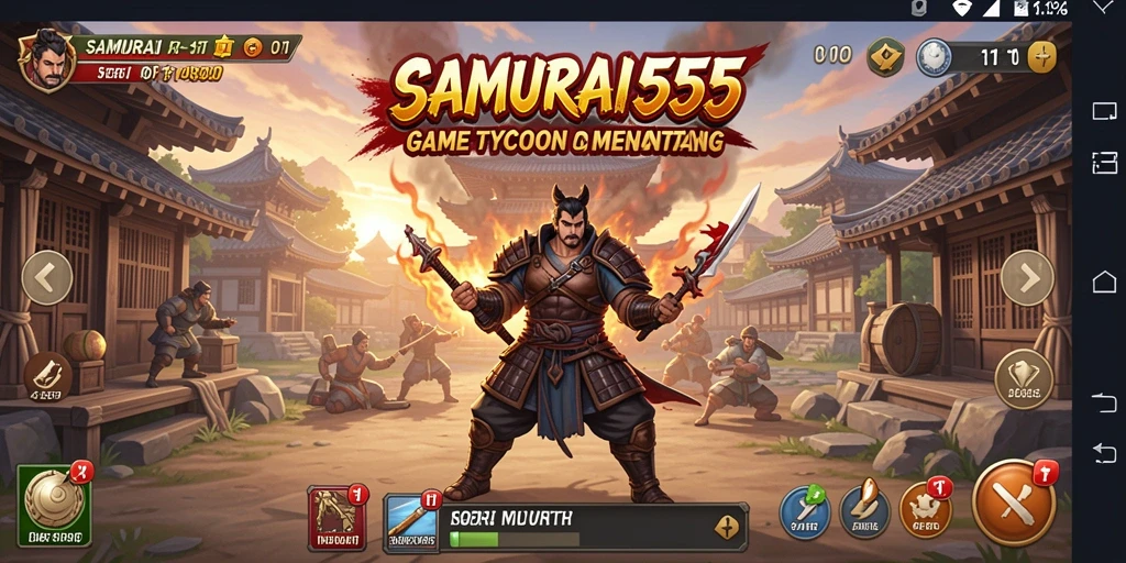 Tampilan gameplay SAMURAI555 yang seru di dunia Tycoon.