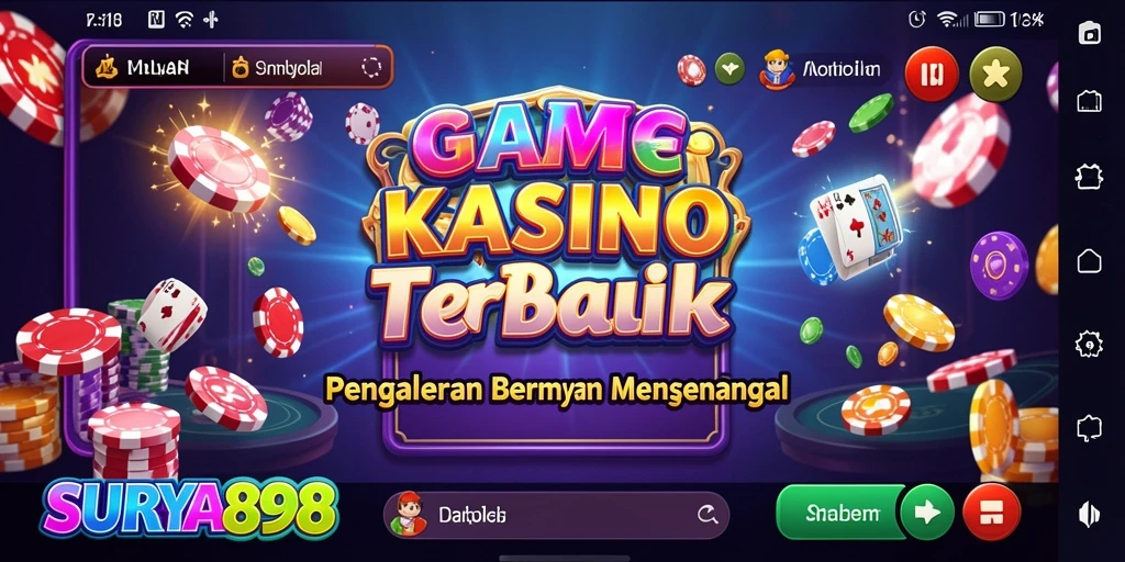 Tampilan gameplay menarik dari SURYA898 yang penuh aksi kasino.