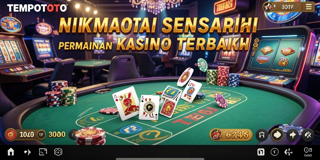 Tangkapan layar TEMPOTOTO menampilkan gameplay yang mendebarkan dan interaktif dari permainan Kasino.