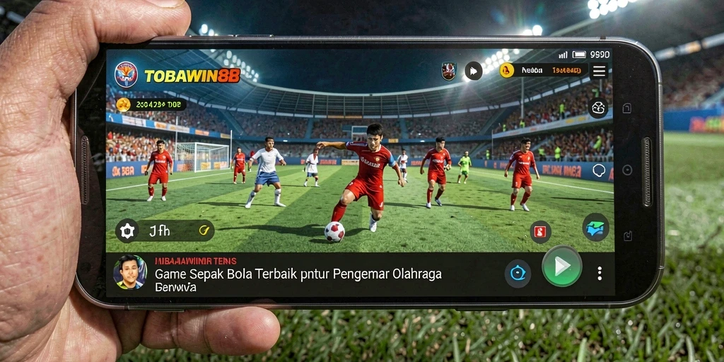 Tampilan gameplay menarik dari TOBAWIN88 yang penuh aksi sepak bola.