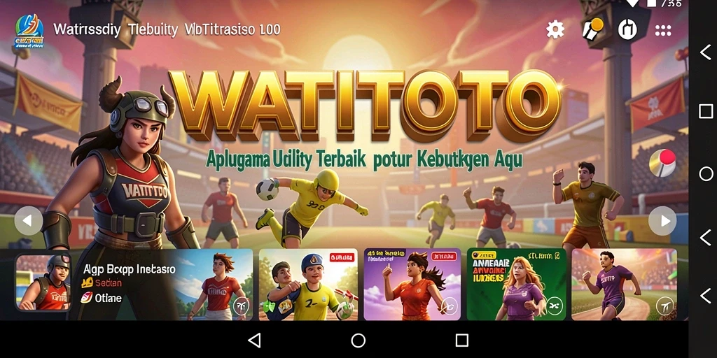 Tampilan antarmuka utama WATITOTO yang intuitif dan menarik.