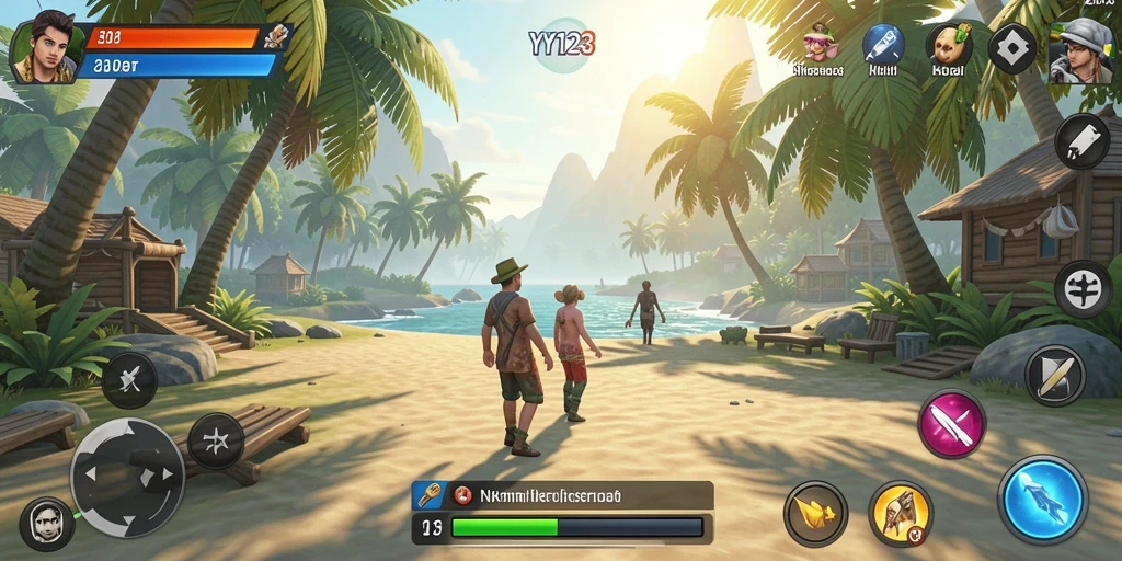 Tampilan gameplay <strong>YY123</strong> yang ceria dan penuh warna.