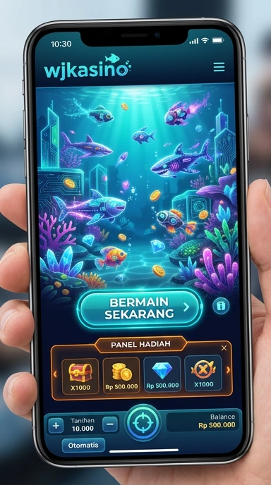Tangkapan layar aplikasi wjkasino dengan tampilan antarmuka yang menarik.